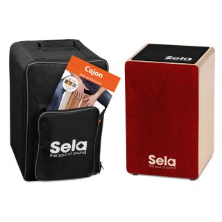 Cajon Sela  Primera Red Bundle